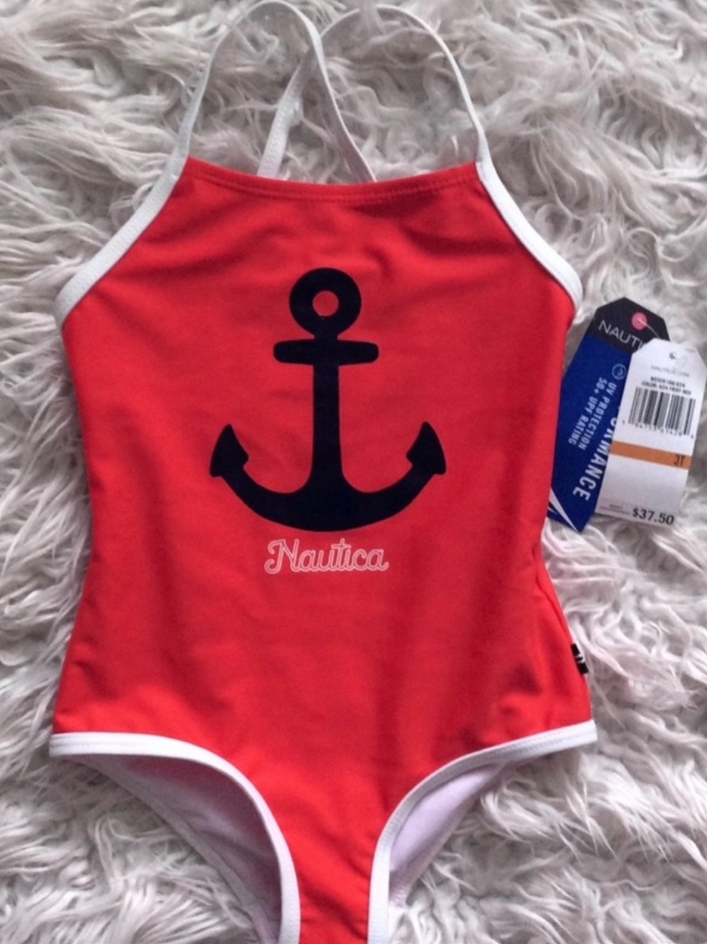 NWT Nautical Kids Anchor Toddler Swimsuit